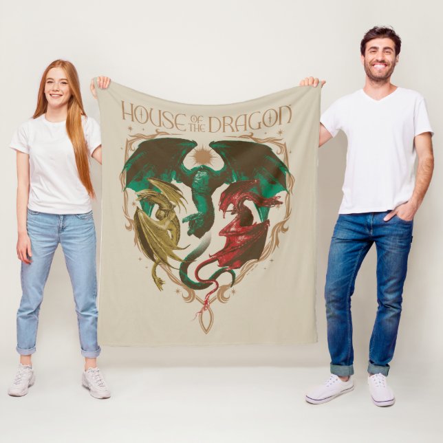 Couverture Polaire Maison du Dragon | Bouclier dragon (En situation)