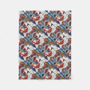Couverture Polaire Maison père Noël