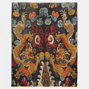 Couverture Polaire Maître samouraï de dragon de fantôme légendaire
