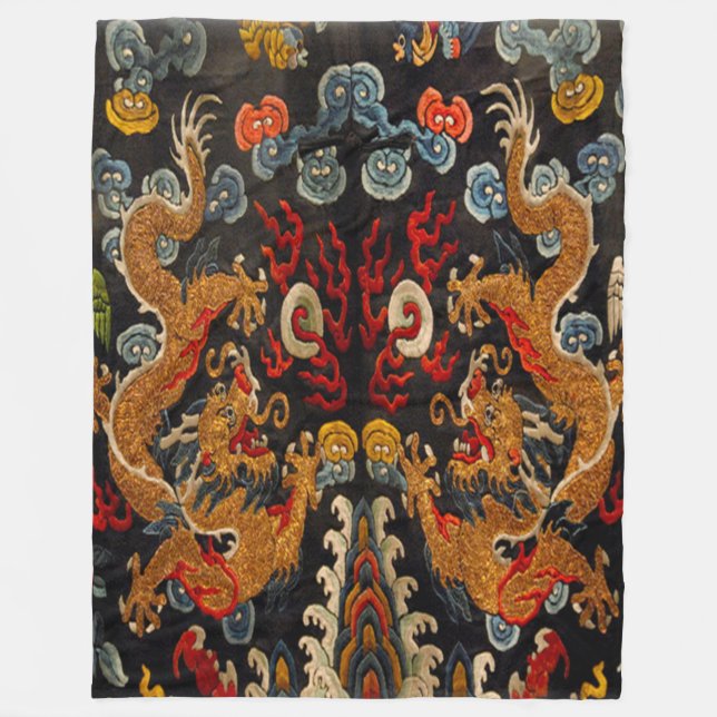 Couverture Polaire Maître samouraï de dragon de fantôme légendaire (Devant)