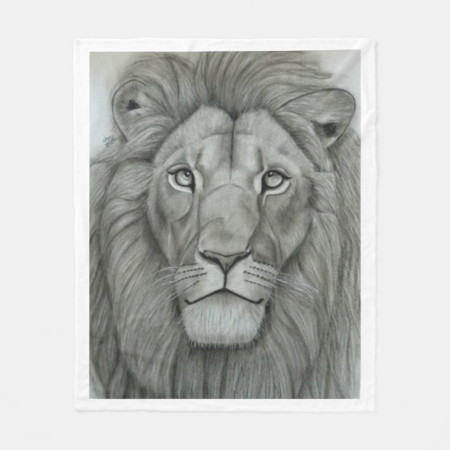 Couverture Polaire Majestic Lion (Devant)