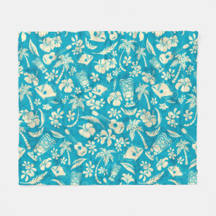 Couverture Polaire Makapuu Beach Batik hawaïen