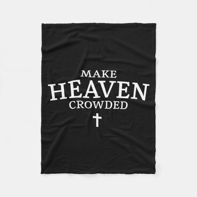 Couverture Polaire Make Heaven Crowded Cross - Minimalist Christian R (Devant)