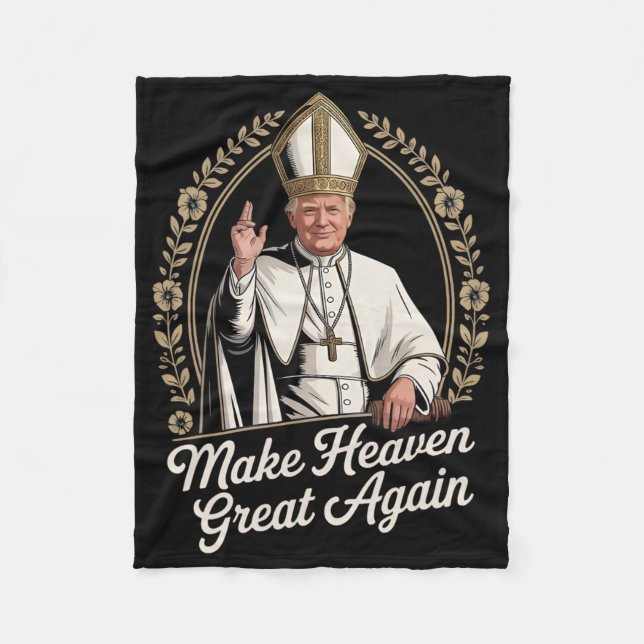 Couverture Polaire Make Heaven Great Again Donald Trump As The New Po (Devant)