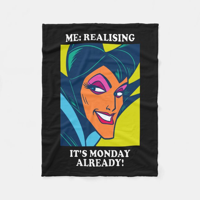 Couverture Polaire Maléfique| Realizing It's Monday Déjà (Devant)