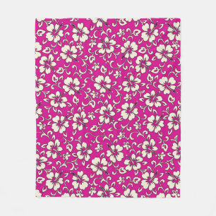Couverture Polaire Malia Hibiscus Hawaii Pareau Imprimer