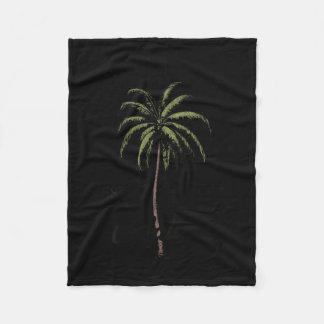 Couverture Polaire Malibu Californie Arbre Tropical Palme Relaxé ART
