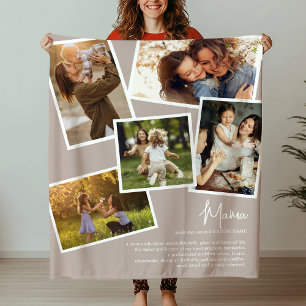 Couverture Polaire Mama Definition Histoires précieuses Photo Collage