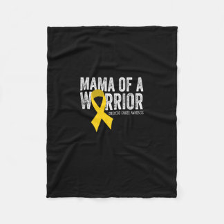 Couverture Polaire Mama D'Un Guerrier Ribbo De Sensibilisation Au Can