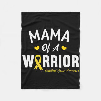 Couverture Polaire Mama D'Un Héros Guerrier Sensibilisation Au Cancer