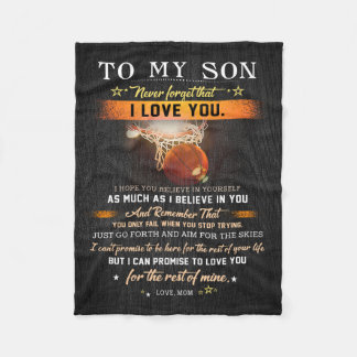 Couverture Polaire Maman À Mon Fils N'A Jamais Trouvé Ce Basket-Ball