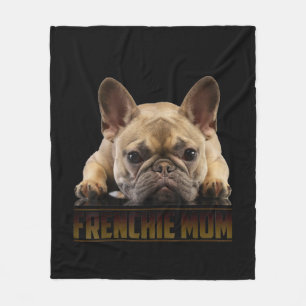 Couverture Polaire maman frenchie   cadeau de maman bulldog