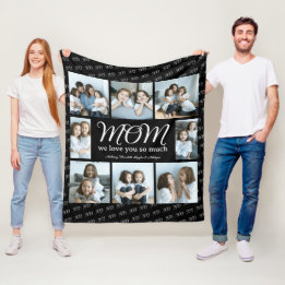 Couverture Polaire Maman moderne de scénario nous t'aimons photo coll