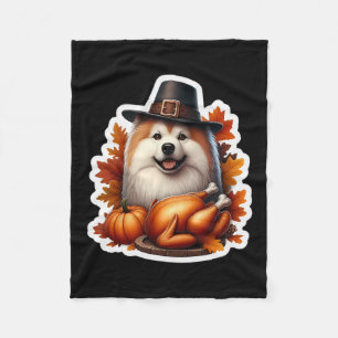 Couverture Polaire Maman Papa Propriétaire de chien finnois Lapphund