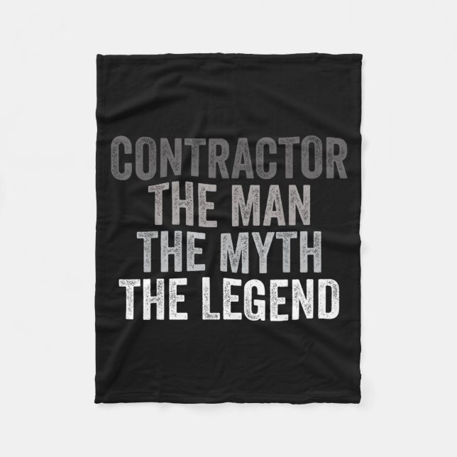 Couverture Polaire Man Myth The Legend Contractor Dad Funny General C (Devant)