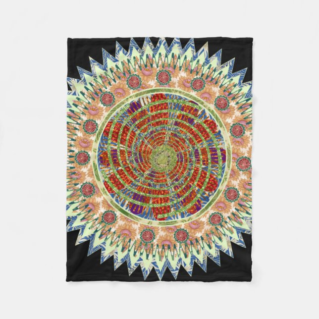 Couverture Polaire Mandala (Devant)