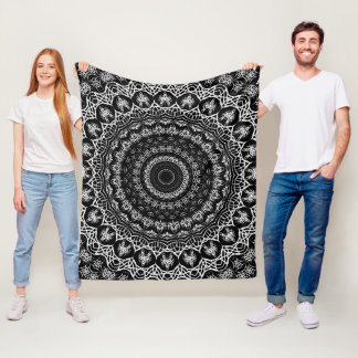 Couverture Polaire Mandala tribal celtique