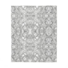 Mandalasur Symétrie Doodle Monochrome Noir & Blanc