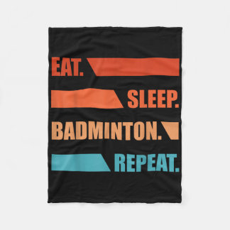 Couverture Polaire Manger Dormir Badminton Répéter