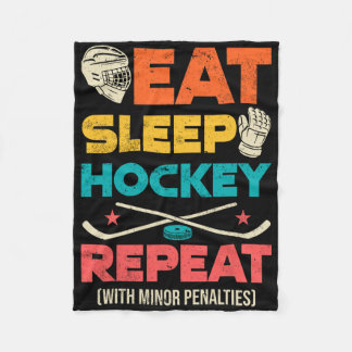 Couverture Polaire Manger Sommeil Hockey Répéter Avec Des Pénalités M