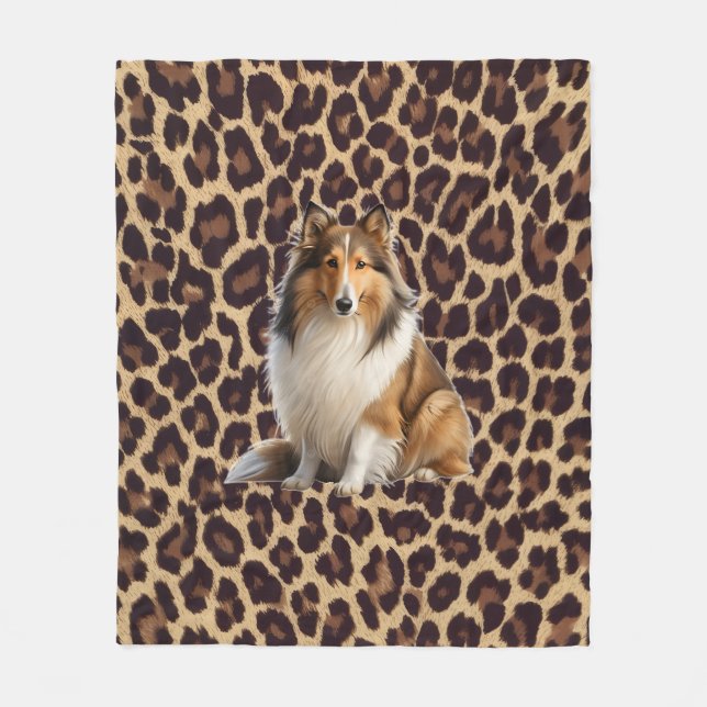 Couverture Polaire Manta de rough collie de tela polar  (Devant)