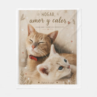 Couverture Polaire Manta Polar de Gatos Tiernos Diseño Acogedor de