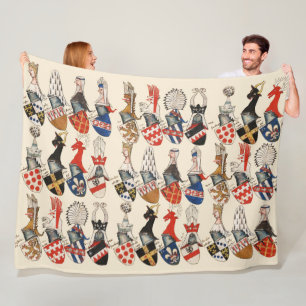 COUVERTURE POLAIRE MANTEAU DES ARMES DES PARTENAIRES DU TOURNOI MÉDIÉ
