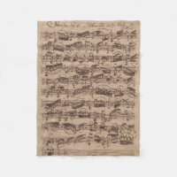 Manuscrit Bach Musique Feuille Antique