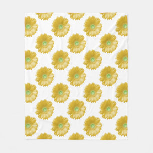Couverture Polaire Marguerite jaune