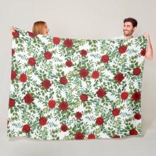 Couverture Polaire Mariage Red Rose