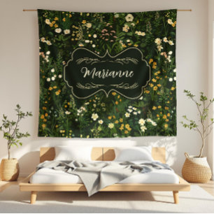 Couverture Polaire Marianne Dark Daisy Floral