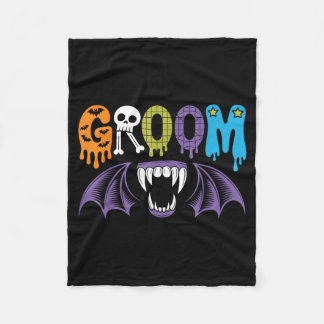 Couverture Polaire Mariée et marié effrayants Mariage d'Halloween Amo