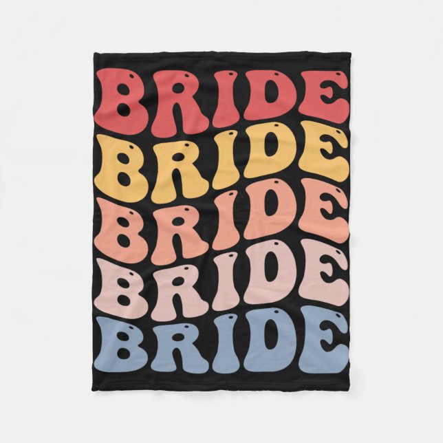 Couverture Polaire Mariee Groovy Robe de Mariee Enterrement de Vie de (Devant)