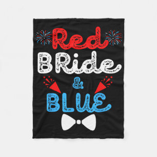 Couverture Polaire Mariés Rouge Drôle De Mariage De Fête De Mariage 4
