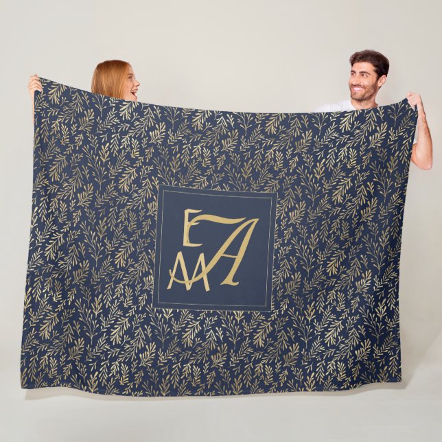 Couverture Polaire Marine Blue Gold Nouvelles mauvaises herbes Mariag (En situation)