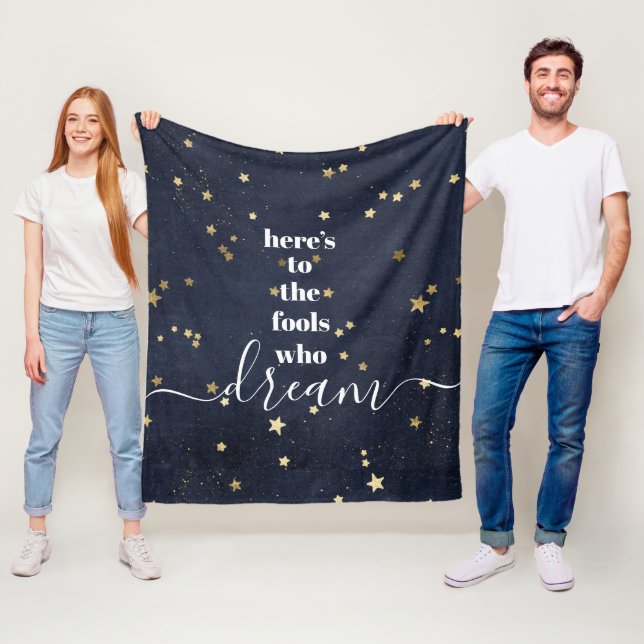 Couverture Polaire Marine Voici pour les fous qui rêvent d’étoiles d’ (En situation)
