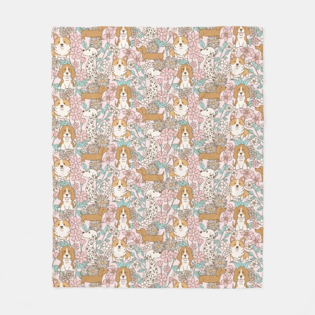 Couverture Polaire Marionnettes florales (Devant)