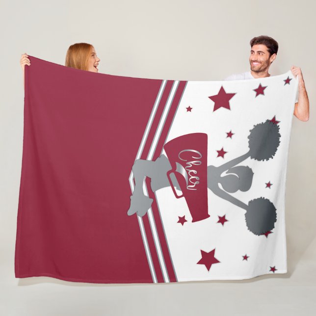 Couverture Polaire Maroon Stars Argent Cheer Filles Cheer (En situation)