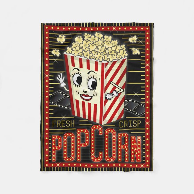 Couverture Polaire Marquee Home Cinema Popcorn (Devant)