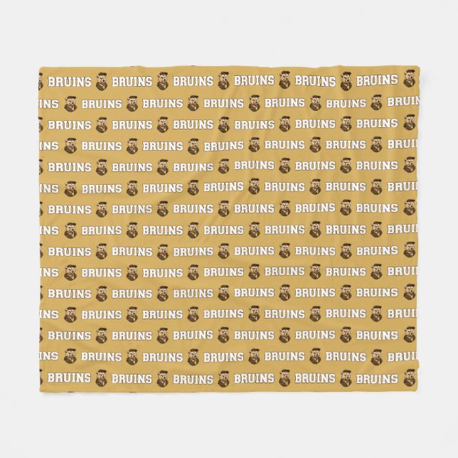 Couverture Polaire Mascot Bruin | Brown & Gold - Équipe de l'école Co (Devant (Horizontal))