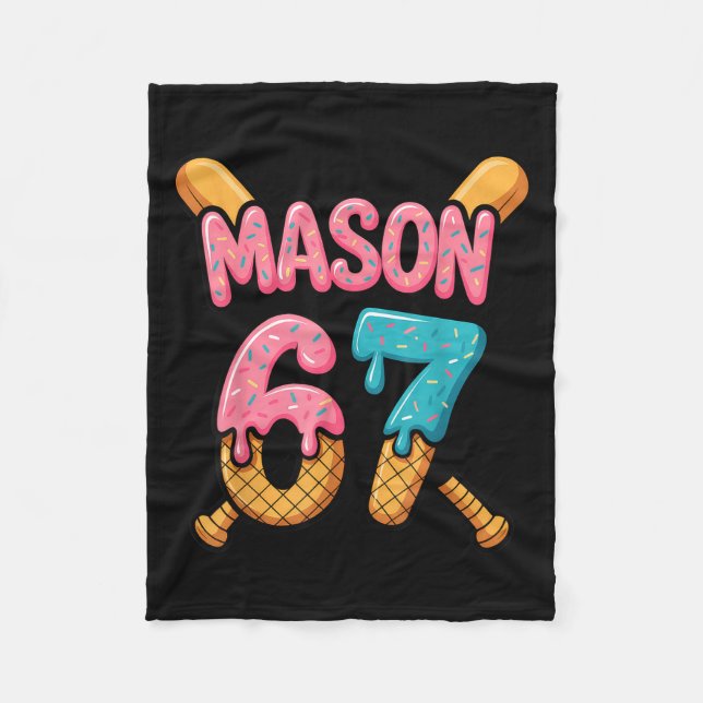 Couverture Polaire Mason 67 Ice Cream Drip Baseball  (Devant)