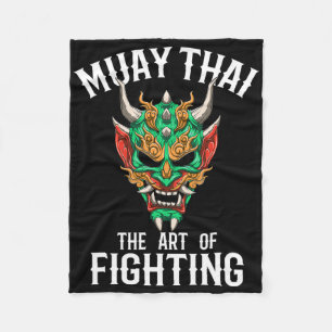 Couverture Polaire Masque Oni Muay Thai - Gi de boxe thaïlandaise et