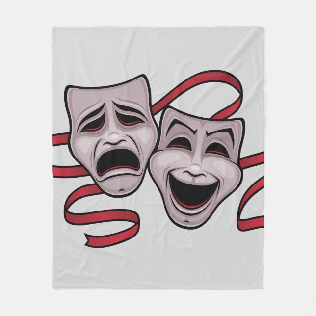 Couverture Polaire Masques de théâtre de comédie et de tragédie (Devant)