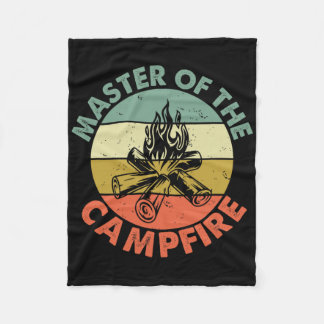 Couverture Polaire Master Of The Campfire Dad Camping Shirt Camping D