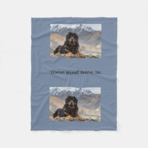 Couverture Polaire Mastiff tibétain dans les montagnes Blanche polair
