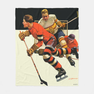 Couverture Polaire Match de hockey sur glace