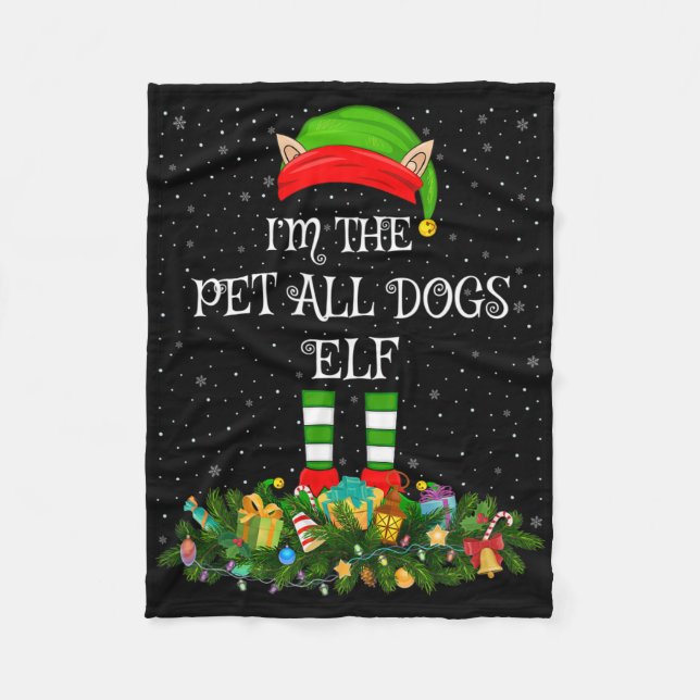 Couverture Polaire Matching Family Group I'm The Pet All Dogs Elf Chr (Devant)