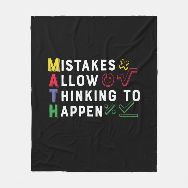 Couverture Polaire Math Enseignant Math Math Autoriser Happen (Devant)