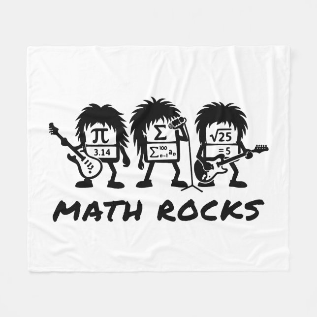 Couverture Polaire Math Rocks Academic Rock Band Humor (Devant (Horizontal))