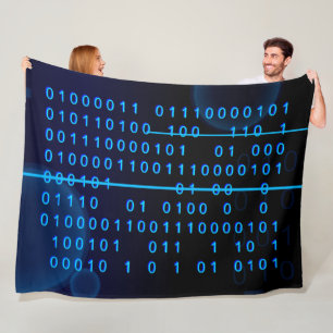 COUVERTURE POLAIRE MATRICE BLEUE
